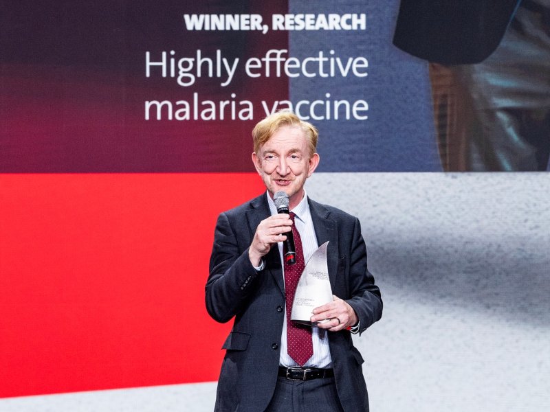 Irish developer of malaria vaccine wins European Inventor Award